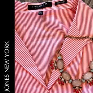 Jones New York Collection Sleeveless Button Up